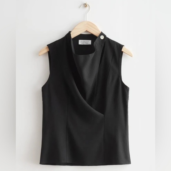 NWOT & Other Stories Sleeveless Cowl Neck Blouse - Picture 5 of 9